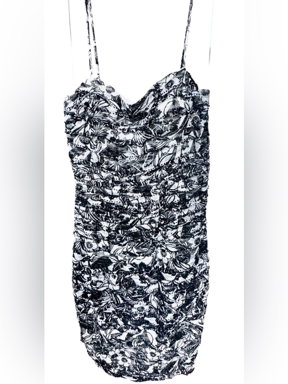 🖤Vintage Cache Cream&Black Beaded Lace  Cocktail Dress 8🤵🏻💃🏻